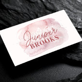 Mauve PinkソーシャルメディアQRコードグリッター 名刺