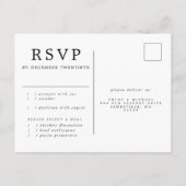 Mauve Pink and Purpleフローラ結婚DIYの反応 インビテーションポストカード (裏面)