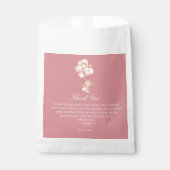 Mauve Pink Balloons, Cute Teddy Bear フェイバーバッグ (正面)