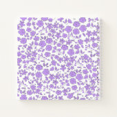 mauve purple Floral Monogram Apron ノートブック (裏面)