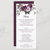 Mauve Purple Lavender Violetフローラ | メニュー (正面/裏面)