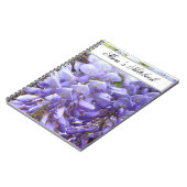 Mauve、Purple Wisteria Notebook ノートブック (左側)