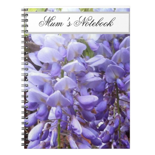 Mauve、Purple Wisteria Notebook ノートブック (正面)