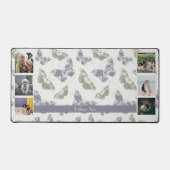 Mauve & Sage蝶フォトコラージュ デスクマット (正面)