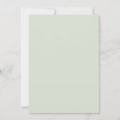 Mauve Sage Tranquil Spring Wedding 招待状 (裏面)