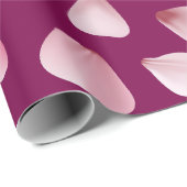 Mauve Sakura Pink Petals Wrapping Paper ラッピングペーパー (ロールコーナー)