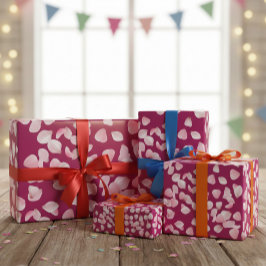 Mauve Sakura Pink Petals Wrapping Paper ラッピングペーパー