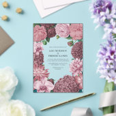 Mauve Smoke, Dusty Peony & Rosewater Clay Wedding アクリル招待状 (インサイチュ (ウェディング))