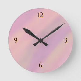 Mauve Soft Blush Pink ラウンド壁時計