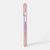 Mauve Soft Blush Pink Custom Name  iPhone 16ケース (左側面)
