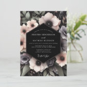 Mauve Somber Bloom Wedding 招待状 (スタンド正面)