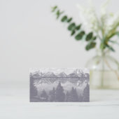 Mauve Vintage Mountain Custom Business Card v3 名刺 (スタンド正面)