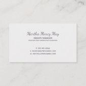 Mauve Vintage Mountain Custom Business Card v3 名刺 (裏面)