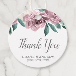 Mauve Waterカラーバラ結婚フローラ フェイバータグ