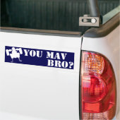 MAV Broか。 青のバンパーステッカー バンパーステッカー (トラック上)