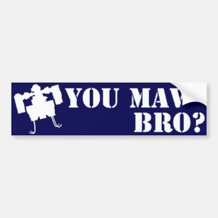 MAV Broか。 青のバンパーステッカー バンパーステッカー