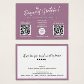 MaveスクリモダンプトQRコードサンキューカード (正面&裏面)