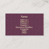 Mave Bubbles Patternエレガント名刺 名刺 (正面)