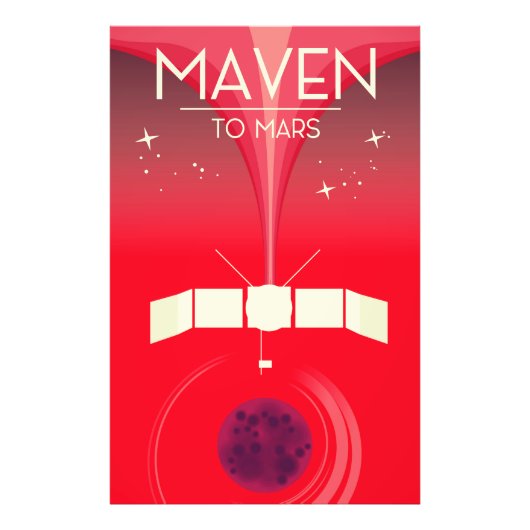 MAVEN -火星宇宙アート。 フォトプリント            (正面)