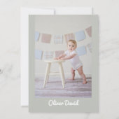 MAVERICKパステルレースカーファーストワンバースデー 招待状 (裏面)