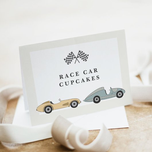 MAVERICKレースカードをテーマにしたビュッフェフードカード 招待状