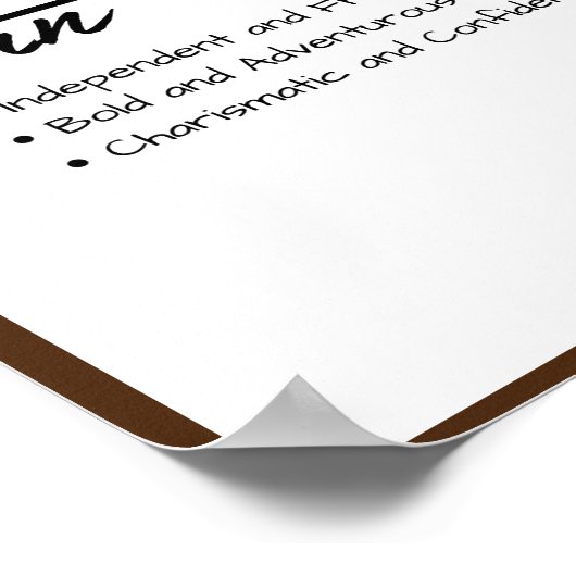 Maverick、Boyパーソナライズされた名前定義 ポスター (角)