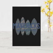 Mavericks Half Moon Y California Big Wave Surfing カード (黄色い花)