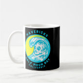 Mavericks Half Moon Y Surfing  コーヒーマグカップ (左)
