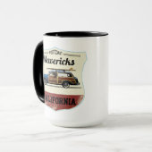  Mavericks Surfing Beach Woody Mug マグカップ (正面左)