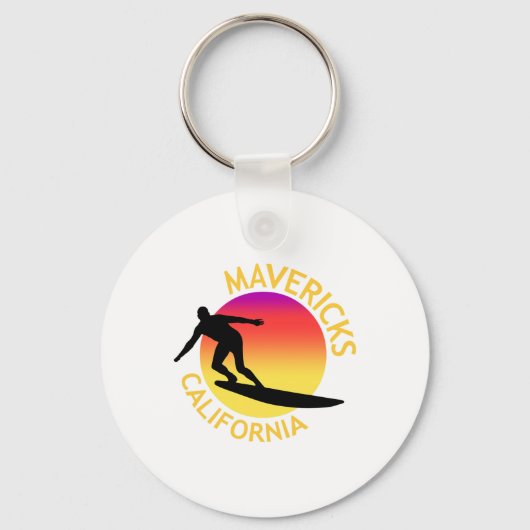 Mavericks Surfing California Vacation  キーホルダー (正面)