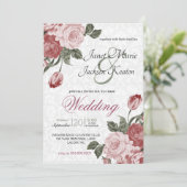 Mavueかわいらしウエディングの花 招待状 (スタンド正面)