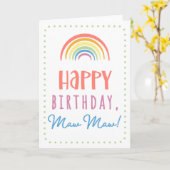 Maw Mawの誕生日カード カード (黄色い花)