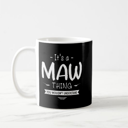 Maw Thing母の日のギフトおばあちゃんギフト女性の コーヒーマグカップ (左)