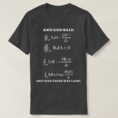 Mawell Equations Light Electricity Physics Science Tシャツ (デザイン正面)