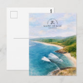 Mawi Beach South Coast of Lombok | Indonesia ポストカード (正面/裏面)