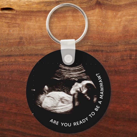 MawMawソノグラム妊娠発表 キーホルダー (正面)