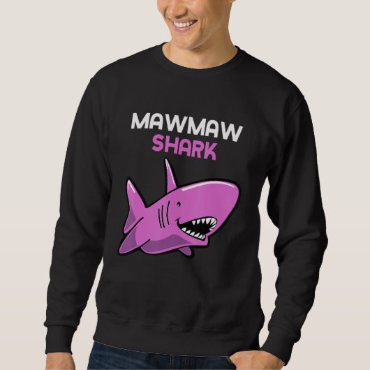 MawMaw Shark Funny Family Maw-Maw スウェットシャツ (正面)