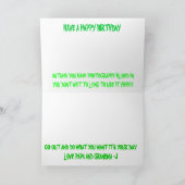 MAXのバースデー・カード カード (内部)