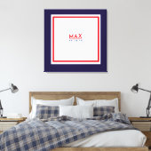 MAXのバー（ユダヤ教の）バル・ミツバーサインインボードメモリ保持 キャンバスプリント (インサイチュ (寝室))