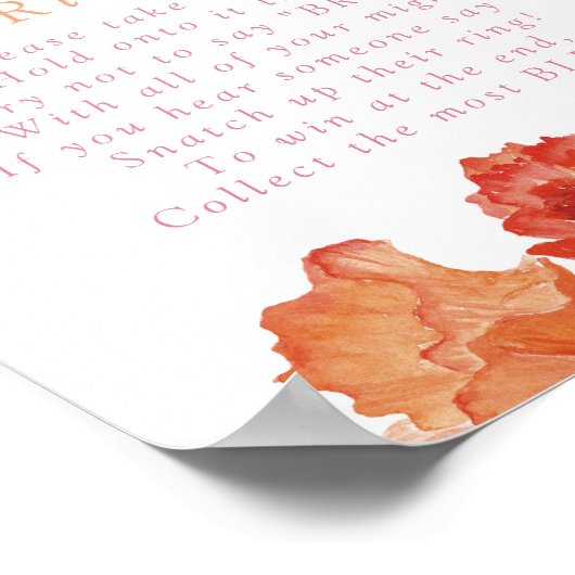 MAXブライトフローラプロセッコItゲームにリングや輪を置く ポスター (角)