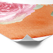 MAXブライトフローラ花びら&プロセッコブライダルシャワー ポスター (角)