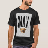 MAX - ゴールデンレトリバー犬の写真Tシャツ Tシャツ (正面)