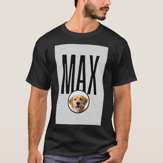 MAX - ゴールデンレトリバー犬の写真Tシャツ Tシャツ (正面)
