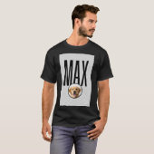 MAX - ゴールデンレトリバー犬の写真Tシャツ Tシャツ (正面フル)