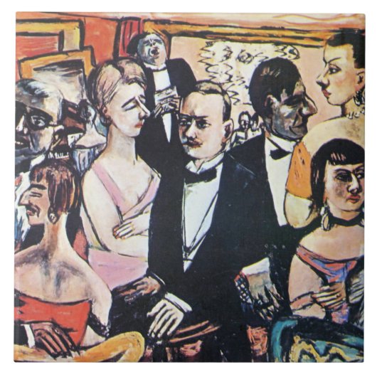 Max Beckmannによる素晴らしパリ協会 タイル (正面)
