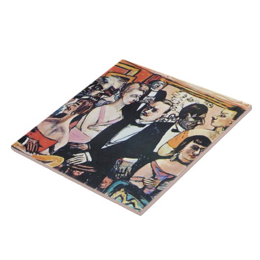 Max Beckmannによる素晴らしパリ協会 タイル (側面)