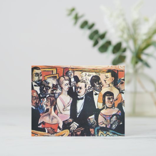 Max Beckmannによる素晴らしパリ協会 ポストカード (スタンド正面)