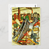 Max Beckmann – 鉄の橋、アー素晴らしト絵画ズ ポストカード (正面/裏面)
