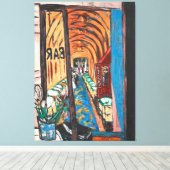Max Beckmann - Expressionism - Un Bar a Paris 1939 キャンバスプリント (インサイチュ (ウッドフロア))