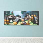 Max Beckmann - Sawyer in the forest キャンバスプリント (インサイチュ (ウッドフロア))